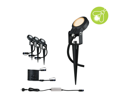 Set grondspots met lamp, kabel en stekker