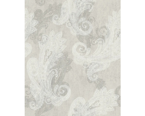 RASCH Vliesbehang 746426 Indian Style ornament grijs Behang met paisley motief