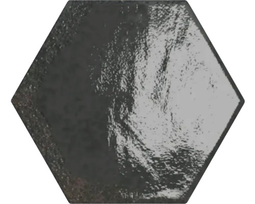 Wandtegel Carmen hexagon zwart 15x13 cm