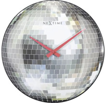 NEXTIME Wandklok Disco Ball ø 35 cm