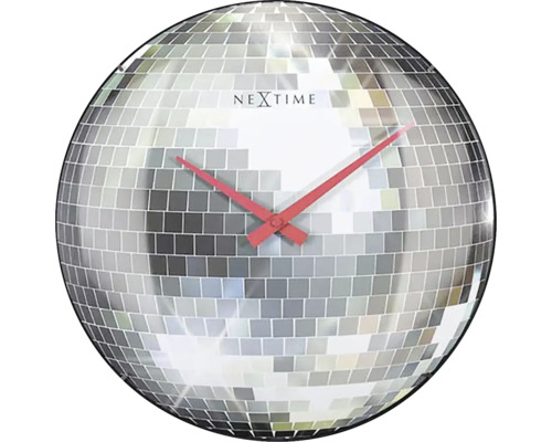 NEXTIME Wandklok Disco Ball ø 35 cm
