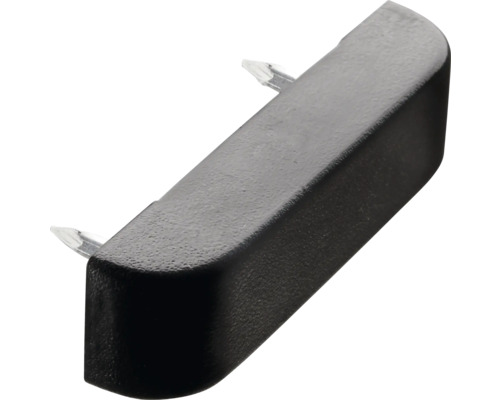 HETTICH Kastplankdrager 40x10x15 mm zwart Zwarte meubelknop van kunststof met pinnen voor bevestiging