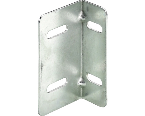 HETTICH Hoekverbinder 60x30 mm staal verzinkt, 10 stuks Hoekverbinder van metaal met gaten
