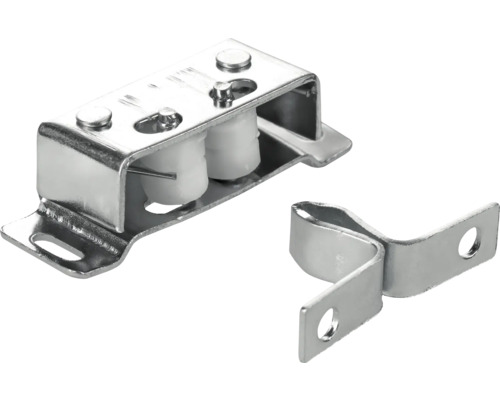 HETTICH Snapsluiting 49x16x12 mm verzinkt, 10 stuks Set meubelwielen van metaal voor schuifdeuren