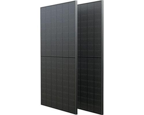 Twee zonnepanelen voor het opwekken van elektriciteit.