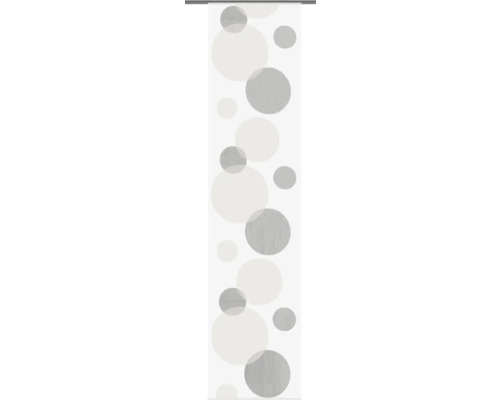 HOME FASHION Paneelgordijn Sherli wit/grijs 60x245 cm