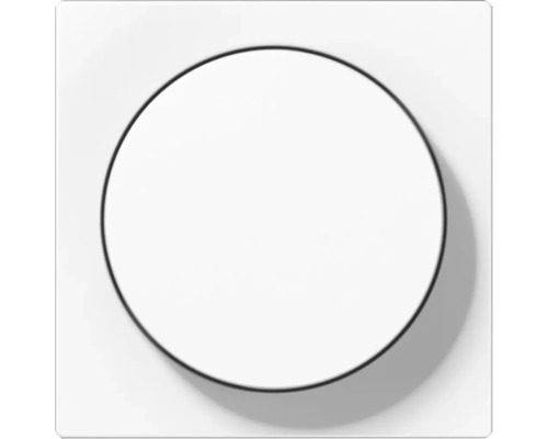 JUNG A550/AS500 Centraalplaat voor dimmer met draaiknop alpine wit A1740WW Witte pulsschakelaar voor lichtregeling