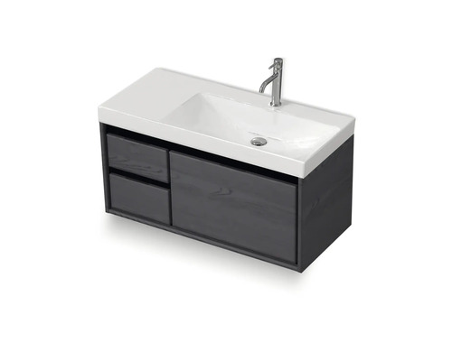 Wastafelonderkast met laden en wastafelblad