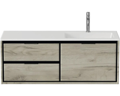 Wastafelmeubel met twee laden en wastafel