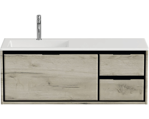 Wastafelmeubel met twee laden en wastafel