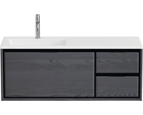 Wastafelonderkast met wastafel en kraan