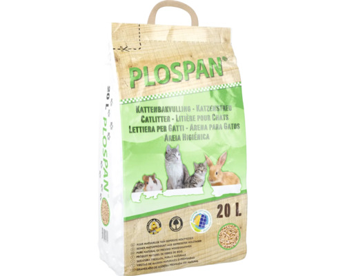 PLOSPAN Kattenbakvulling houtkorrels 20 L