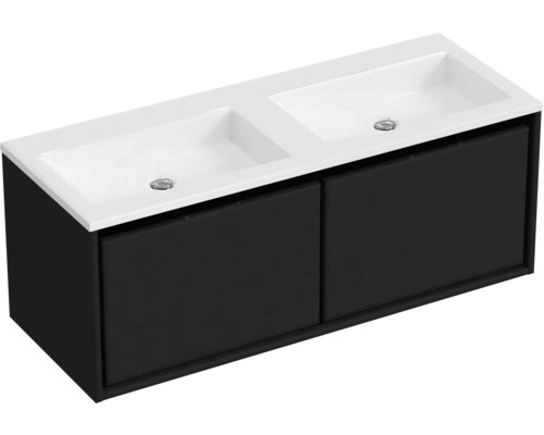 Wastafelonderkast met twee wastafels