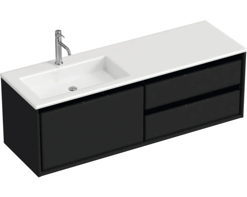 Wastafelmeubel met wastafel en twee laden