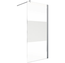 Douchescherm van glas met gedeeltelijke matte afwerking