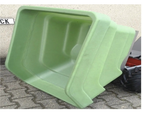 Groene kunststof bak