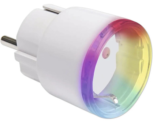 Slimme stekker met gekleurd licht
