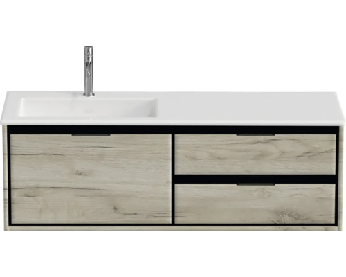 Wastafelmeubel met twee laden en wastafel