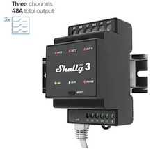 Shelly Pro 3 Smart Home relais voor DIN-railmontage