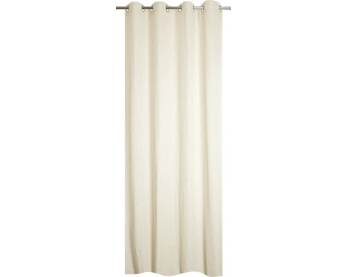 Verduisterend gordijn met ringen beige 140x245 cm Verduisterend gordijn met ringen beige 140x245 cm