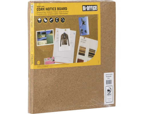 Bi-Office kurk prikbord met houten frame