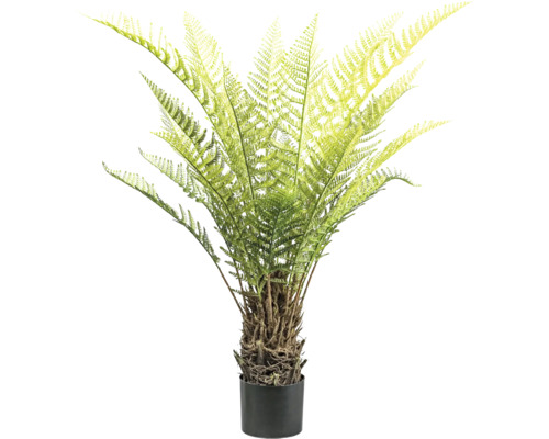 Kunstplant Boomvaren in pot groen H 115 cm