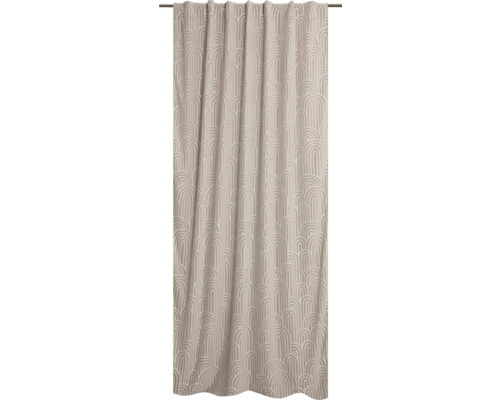 Verduisterend gordijn met lint beige 140x245 cm Verduisterend gordijn met lint beige 140x245 cm