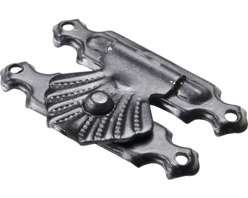 HETTICH Kistslot 18x25,5 mm zwart, 10 stuks Metalen luikvergrendeling