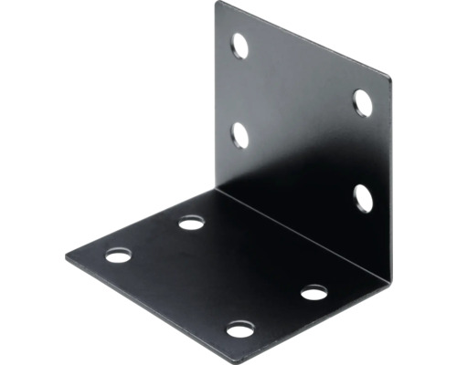 HETTICH Verbindingshoek 32x32x40 mm zwart, 30 stuks Hoekverbinder met gaten