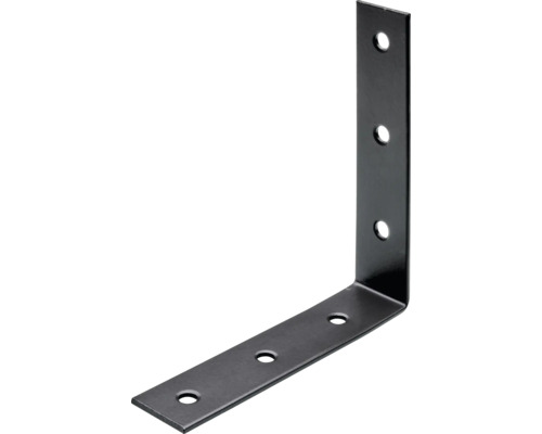HETTICH Stoelhoek 100x100 mm zwart, 25 stuks Hoekverbinder met gaten