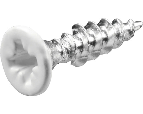 HETTICH Schroef 3,5x16 mm verzonken wit, 50 stuks Een enkele schroef met verzonken kop