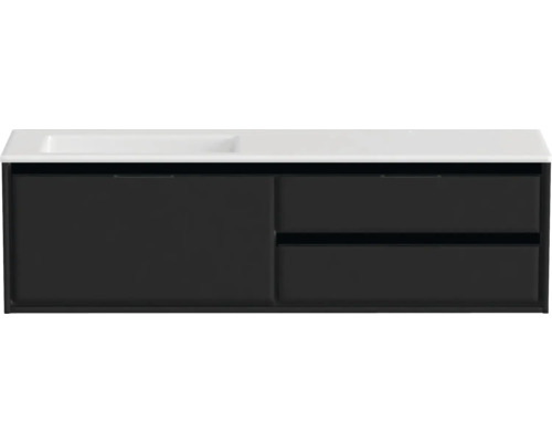 Wastafelonderkast met twee laden en een deur