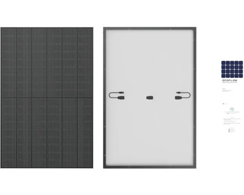 EcoFlow 100W star paneel, voor- en achterkant