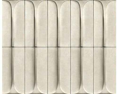 MARBURG Vliesbehang 34477 Shades 3D steenoptiek beige Beige keramische tegels met verhoogd, geribbeld ontwerp