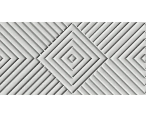 MARBURG Vliesbehang 34481 Shades 3D grafisch grijs Decoratieve plaat met geometrisch ruitpatroon
