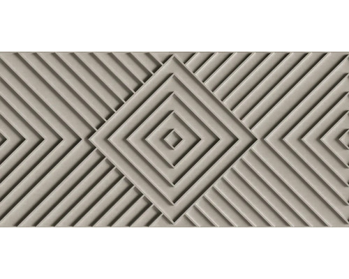 MARBURG Vliesbehang 34484 Shades 3D steenoptiek grijs Decoratieve plaat met geometrisch ruitpatroon