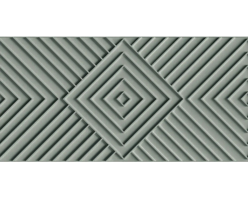MARBURG Vliesbehang 34485 Shades 3D grafisch groen Decoratieve plaat met geometrisch ruitpatroon