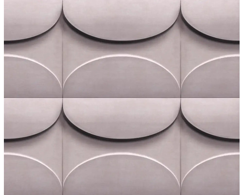 MARBURG Vliesbehang 34487 Shades 3D steenoptiek roze Decoratieve wandpanelen met halfrond design voor interieur