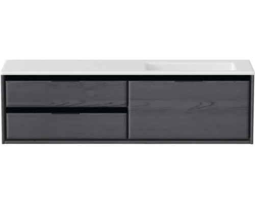 Wastafelonderkast met twee lades en wastafel