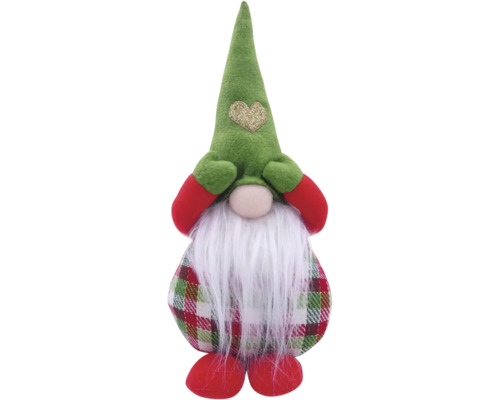 LAFIORA Kerstman groen/rood H 32 cm