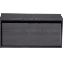SANOX Badkamermeubelset Loft met wastafelblad 48,6x100,2x45 cm black oak
