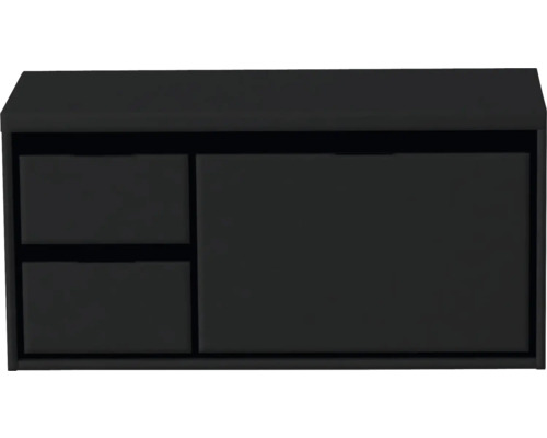 SANOX Wastafelonderkast Loft 48x100,2 cm zwart mat