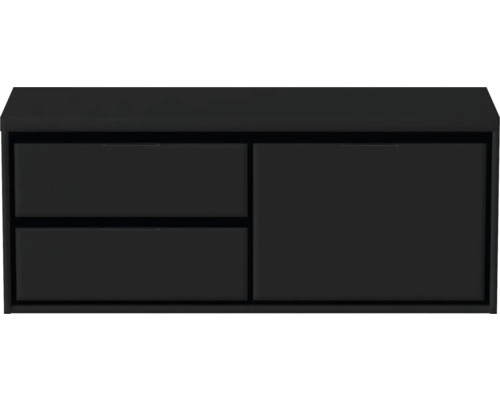 Hangende wastafelonderkast met twee lades en één deur