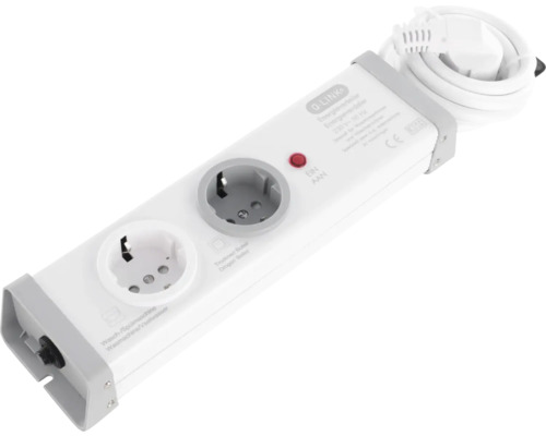 Q-Link energieregelaar met twee stopcontacten en een schakelaar