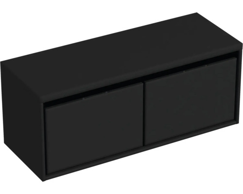 Zwarte hangkast met twee deuren