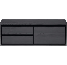 SANOX Badkamermeubelset Loft met wastafelblad 48,6x140,2x45 cm black oak