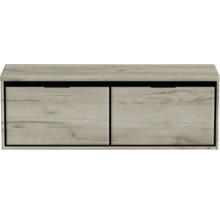 Schoenenkast met twee vakken in houtdecor