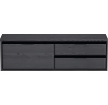 SANOX Badkamermeubelset Loft met wastafelblad 48,6x160,2x45 cm black oak