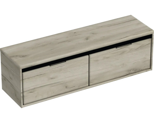 Hangende wastafelonderkast met twee laden