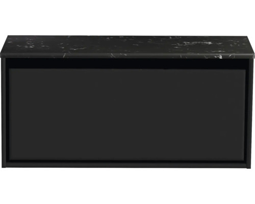 SANOX Badkamermeubel Loft 101 cm zwart mat